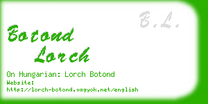 botond lorch business card